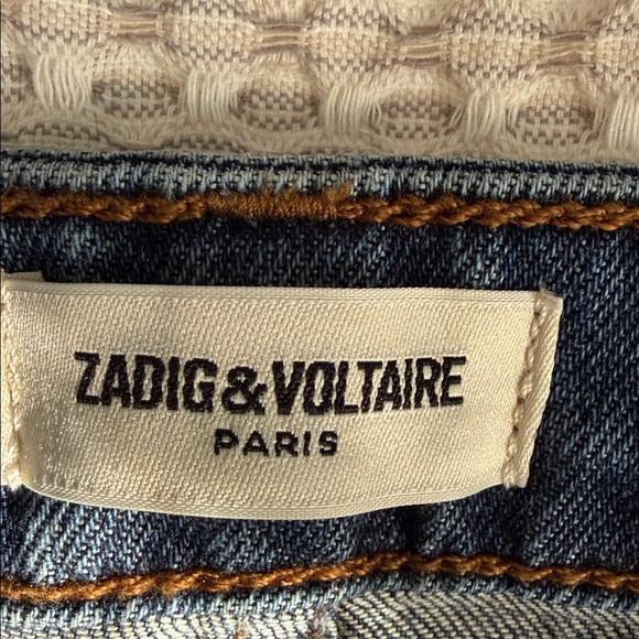 Zadig & Voltaire Blue Denim with Brown Stitching - Picture 3 of 13